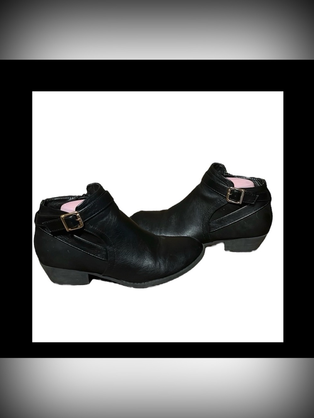❤️💰BOGO FREE TOP Moda Vegan Leather Fashion Ankle Boots